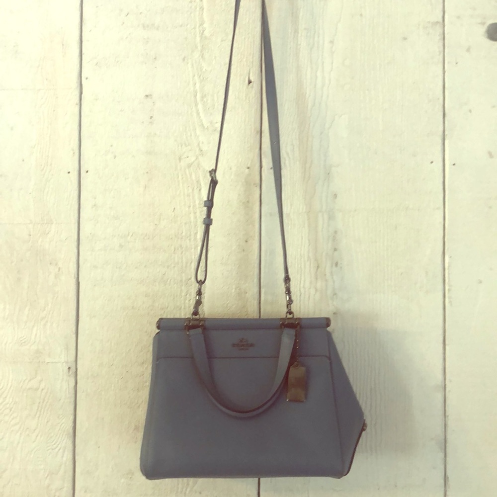 Blue Coach Grace Bag Refined Leather